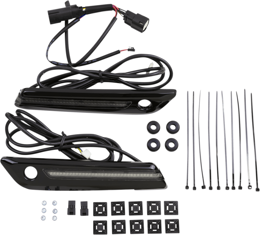 LED Saddlebag Hinge Covers