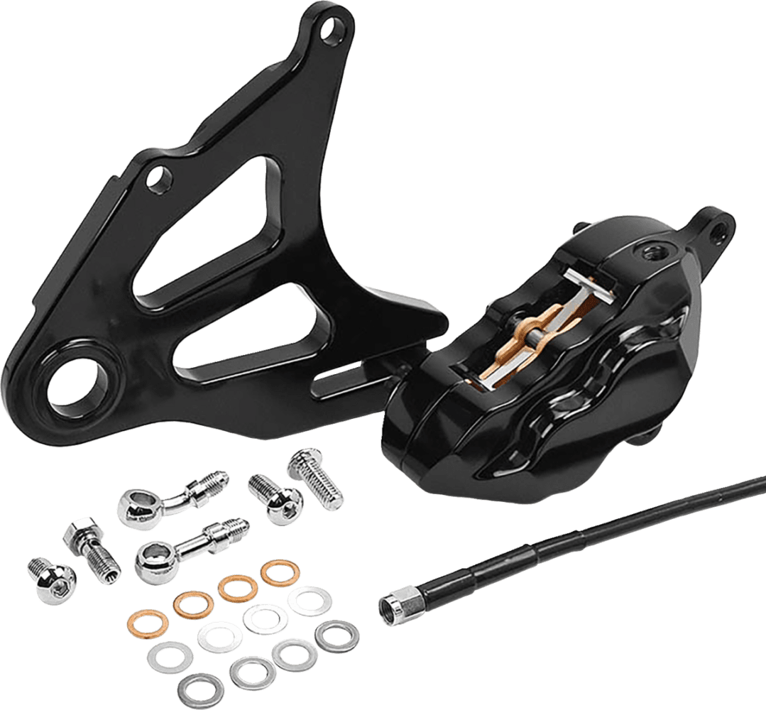 Rear Piston Caliper & Mounting Bracket