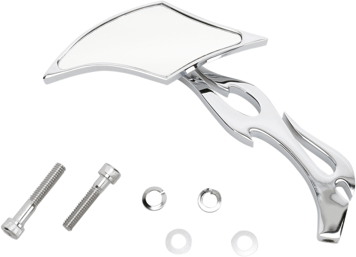 Gothic Mirror with Sculptured Stem