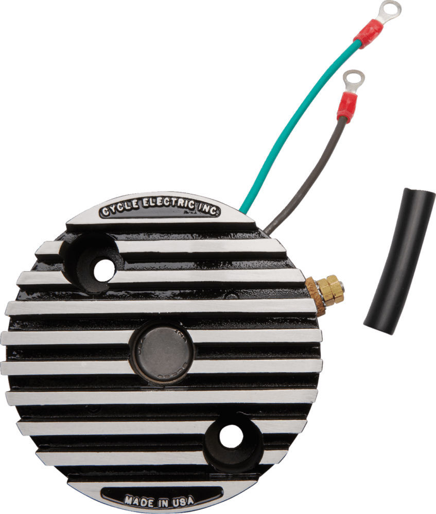 6V Low Output Generator-Mounted Regulator with Updated End Plate (4-Hole)