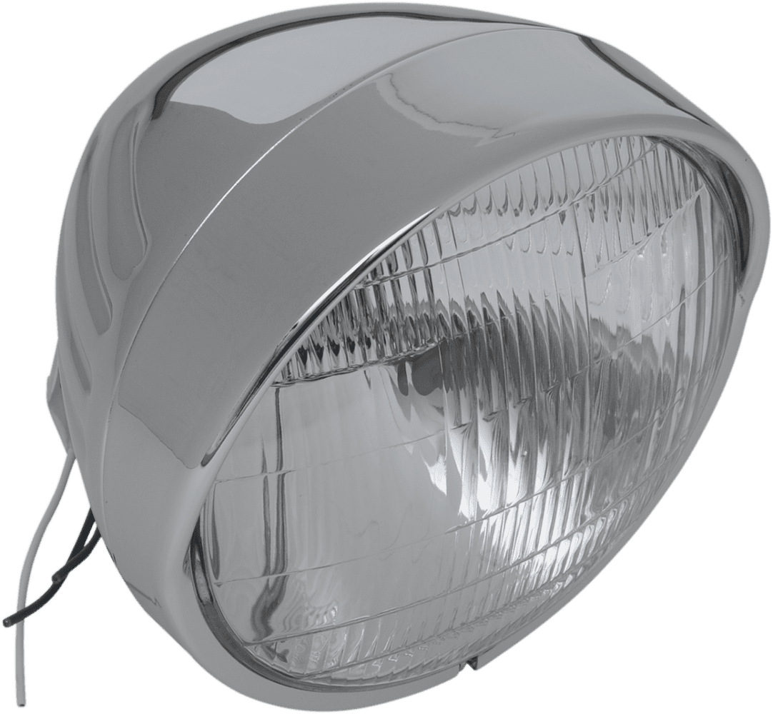 Chrome Custom Springer-Style Headlight Assemblies