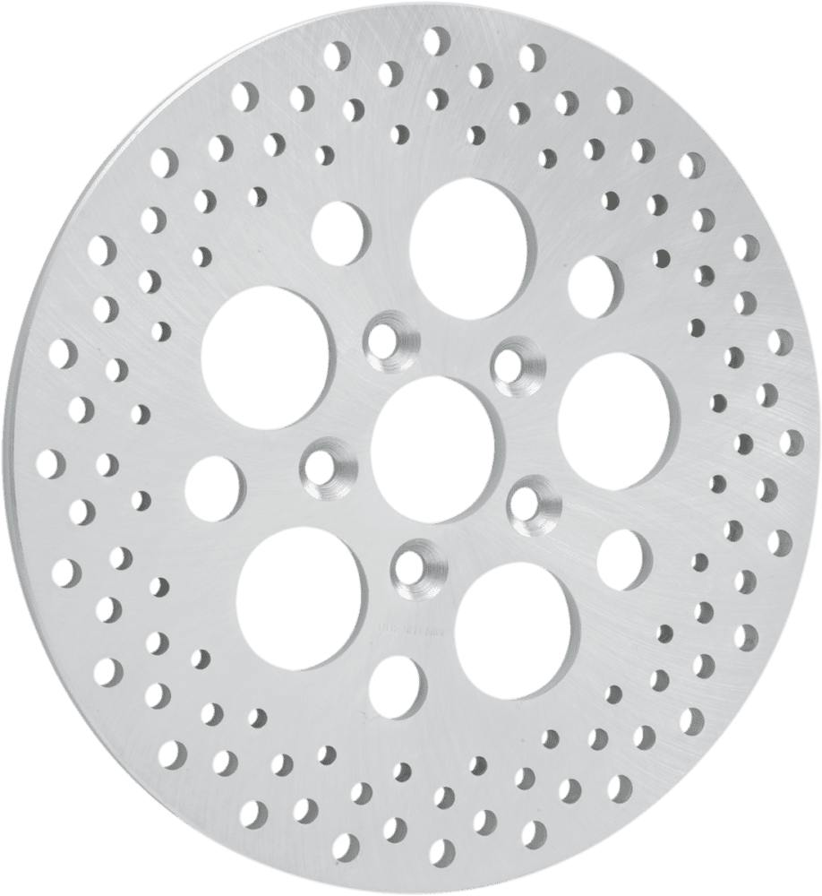 Polished Stainless Steel Drilled Brake Rotor