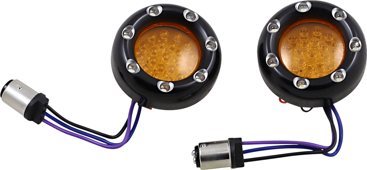 LED "Fire Ring" Kit for Factory "Deuce Style" Turn Signal Housing