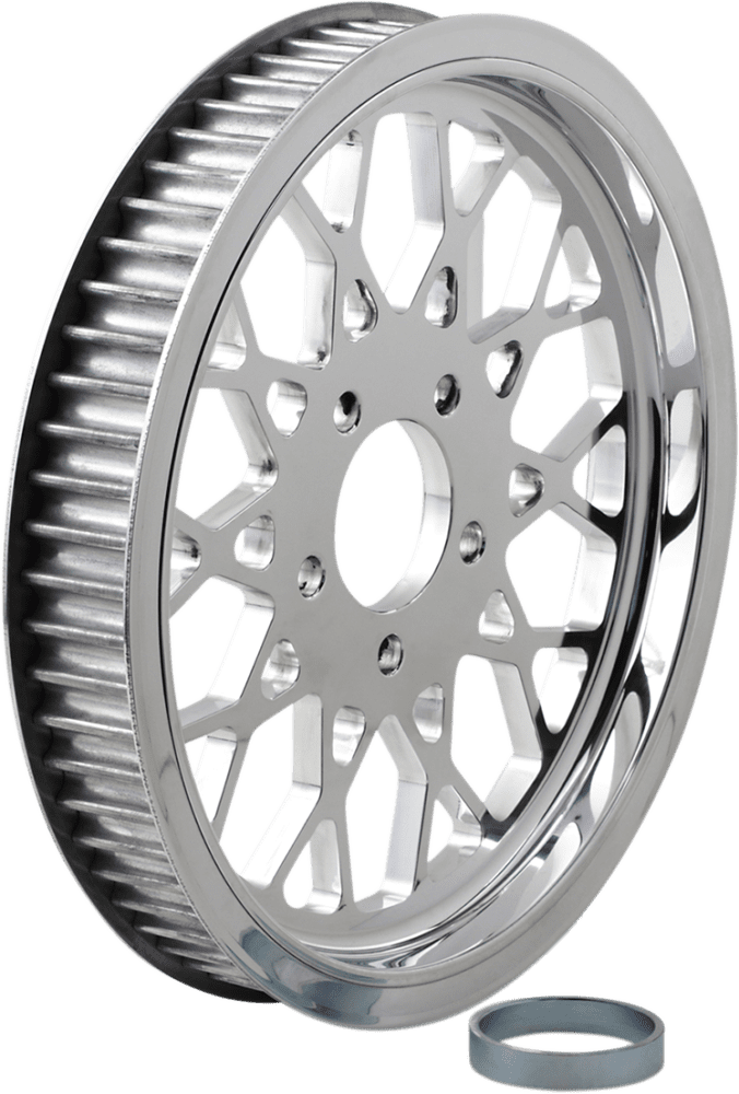 Polished 1-1/2" Rear Belt Pulley