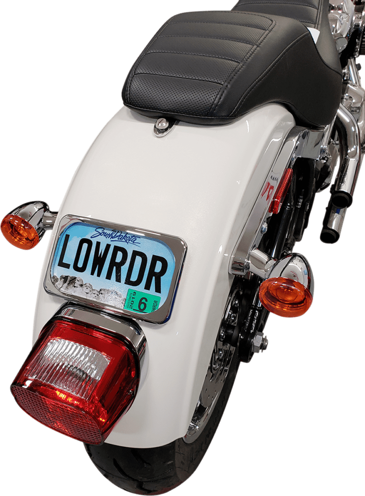 Large Radius Three-Bolt Style License Plate Mount Assembly