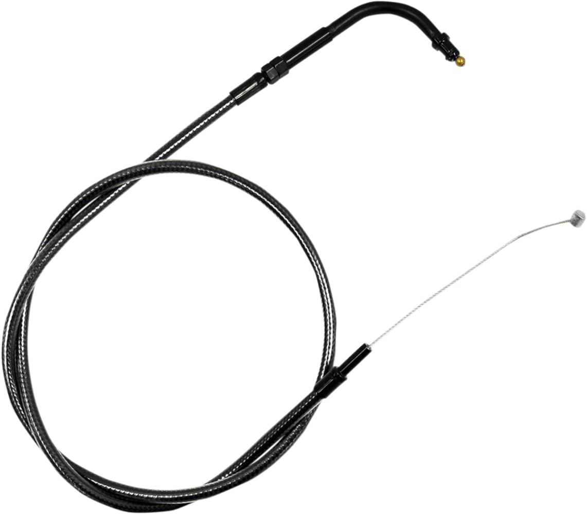 Midnight Braided Handlebar Throttle Cable