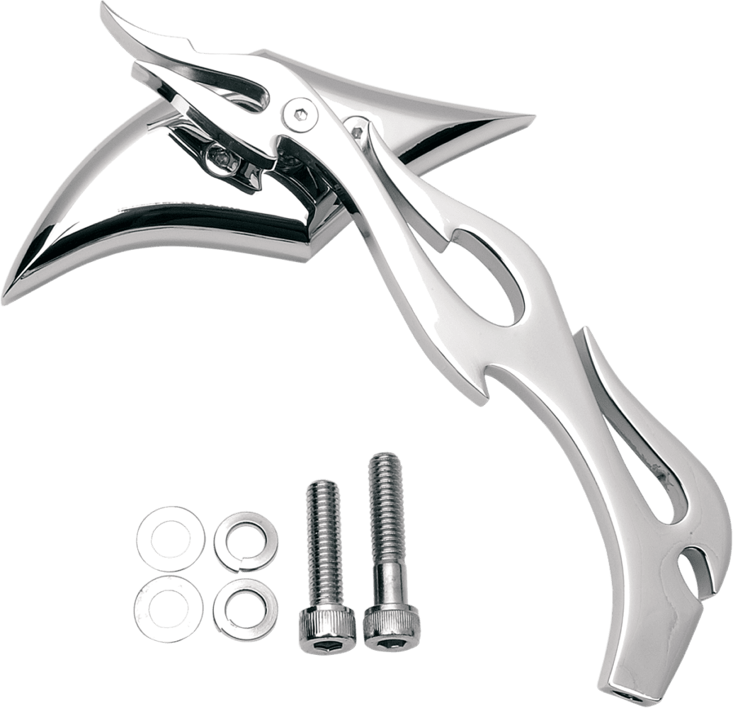 Gothic Mirror with Sculptured Stem