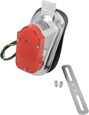 Universal Mount Tombstone LED Taillight with License Plate Mount