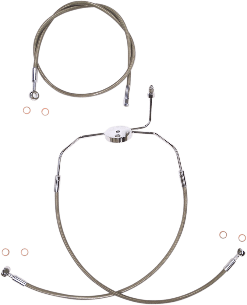 XR Stainless Extreme Response Front DOT Brakeline Kit