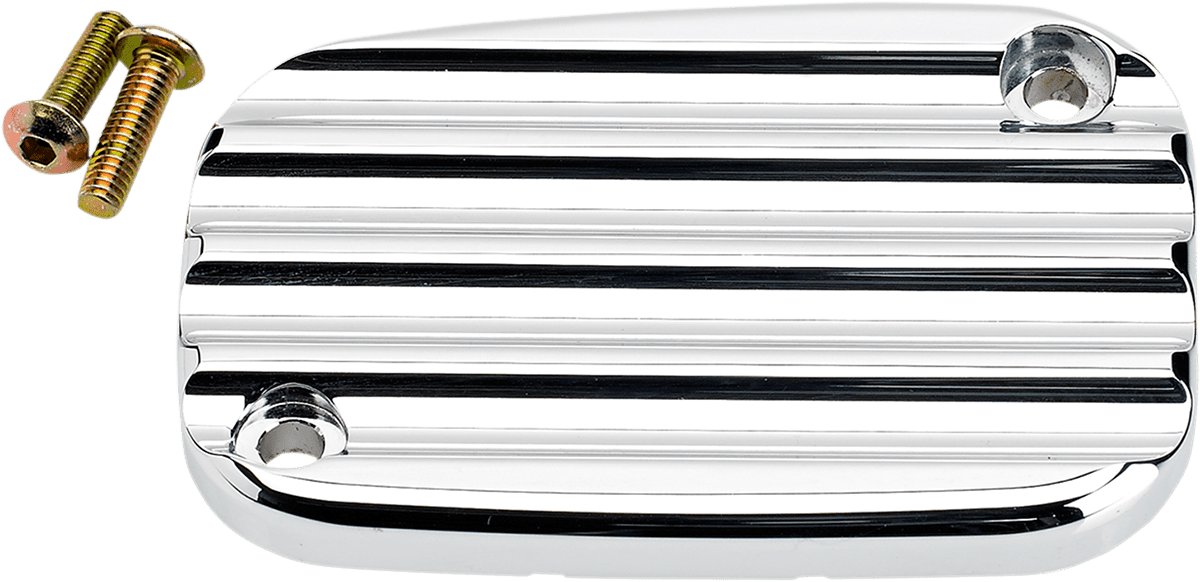 Front Brake Master Cylinder Cover — Finned