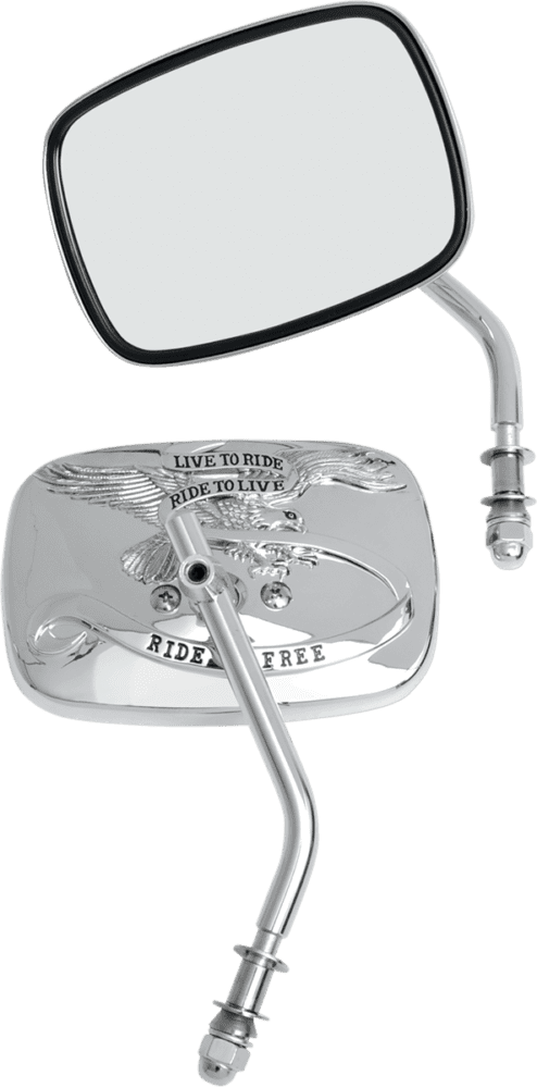 Live To Ride Custom Mirrors — Rectangle