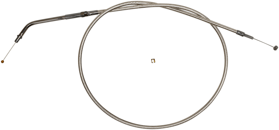Polished Stainless Steel Braided Throttle/Idle Cable