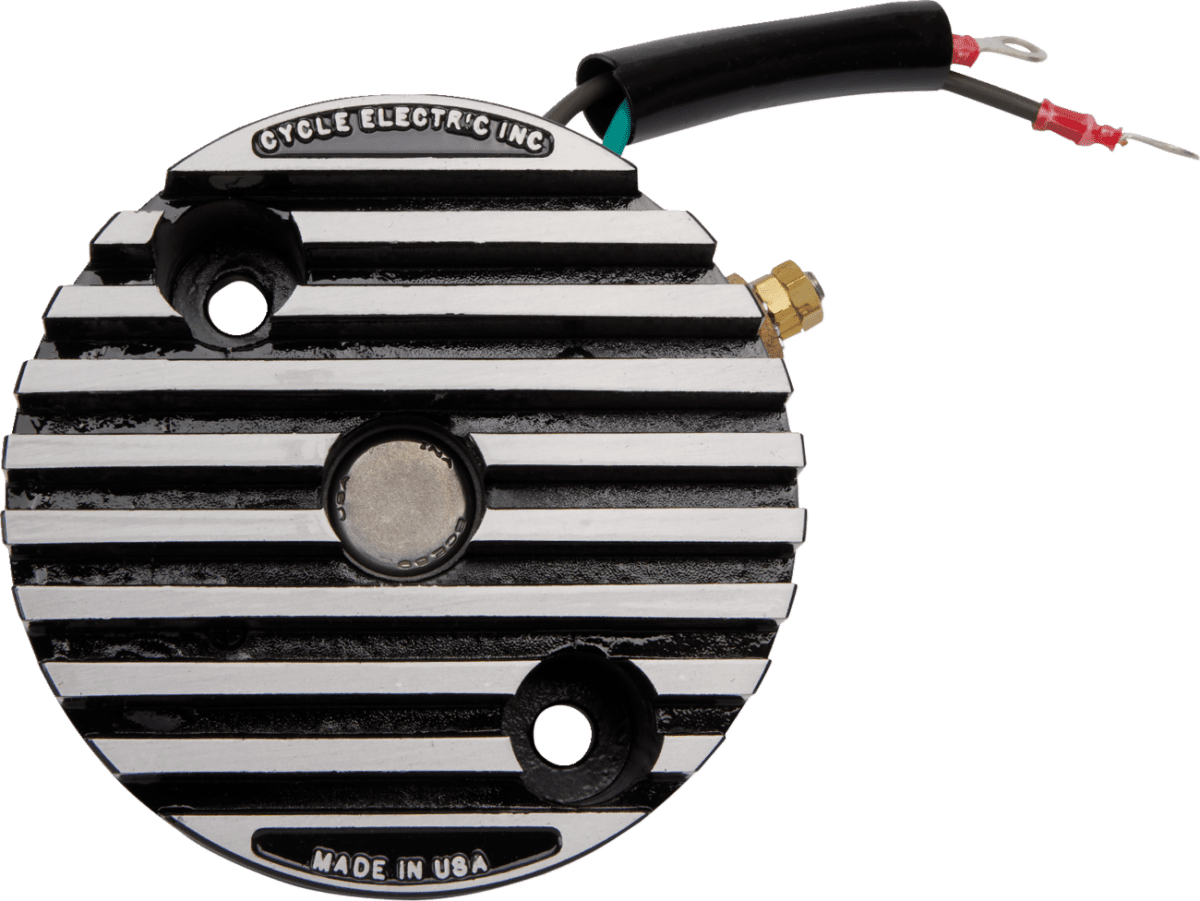12V Standard Generator-Mounted Regulator with Updated End Plate (4-Hole)