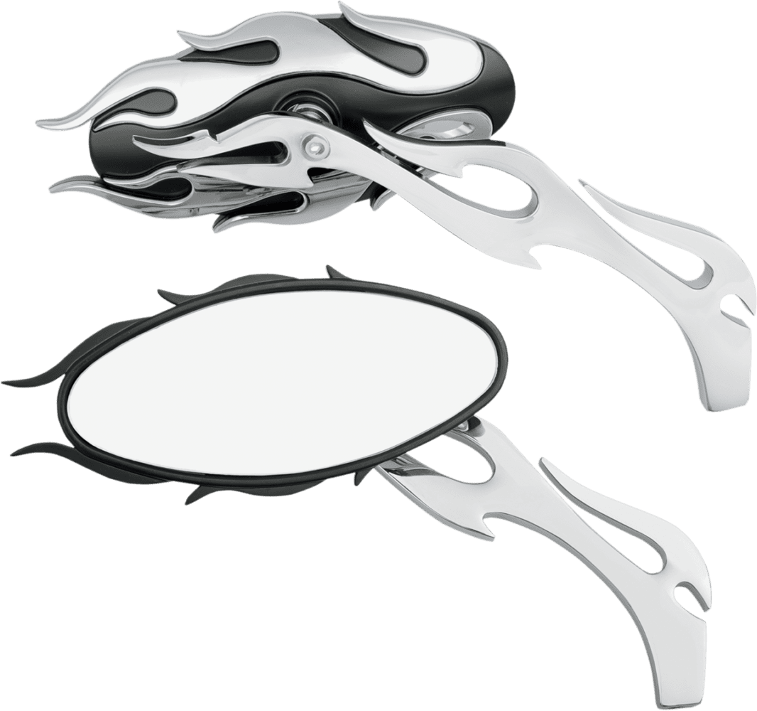Flame Oval Mirrors