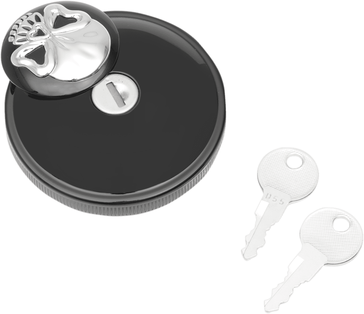 Screw-In Locking Skull Gas Cap