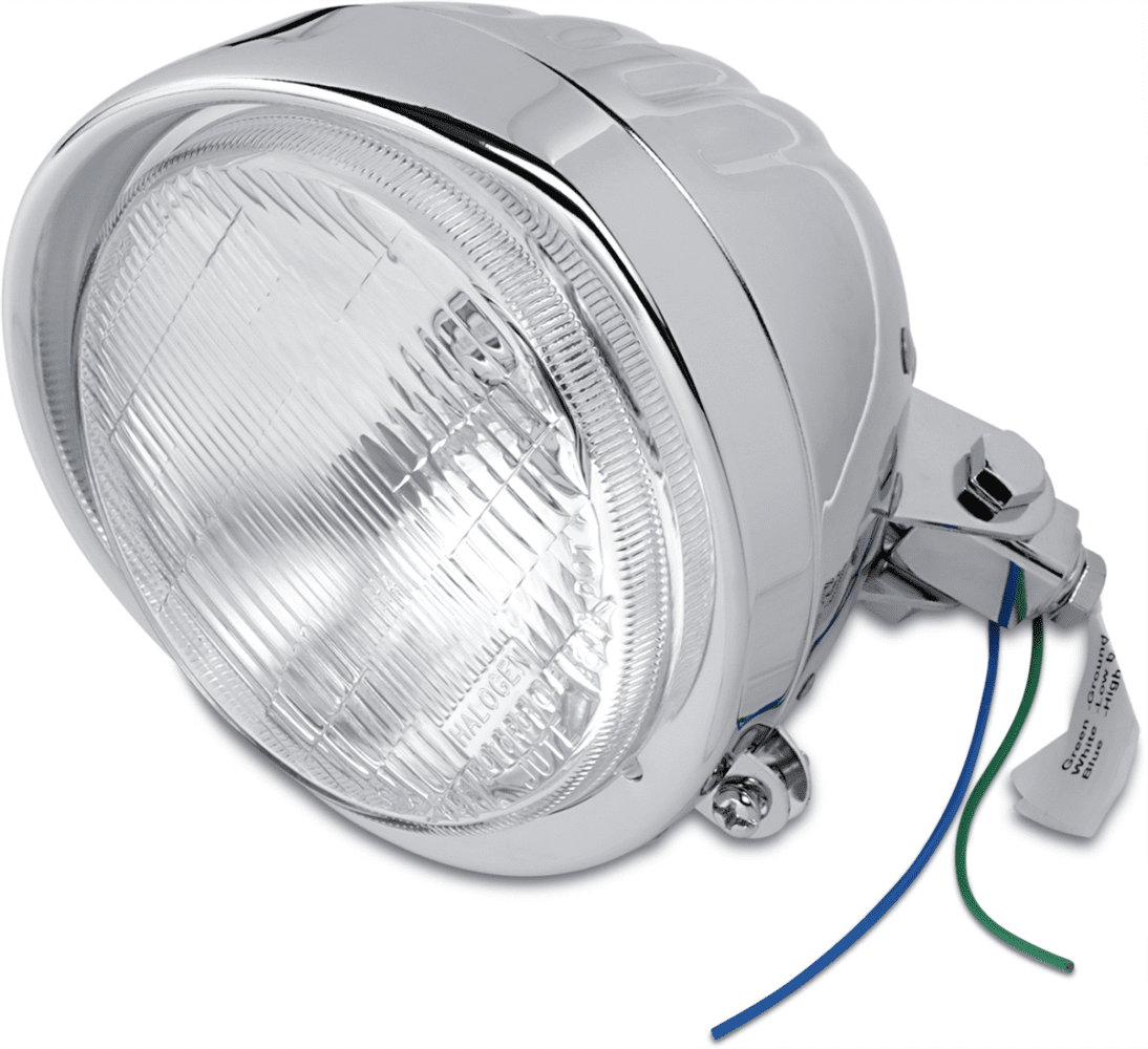 Chrome Custom Springer-Style Headlight Assemblies