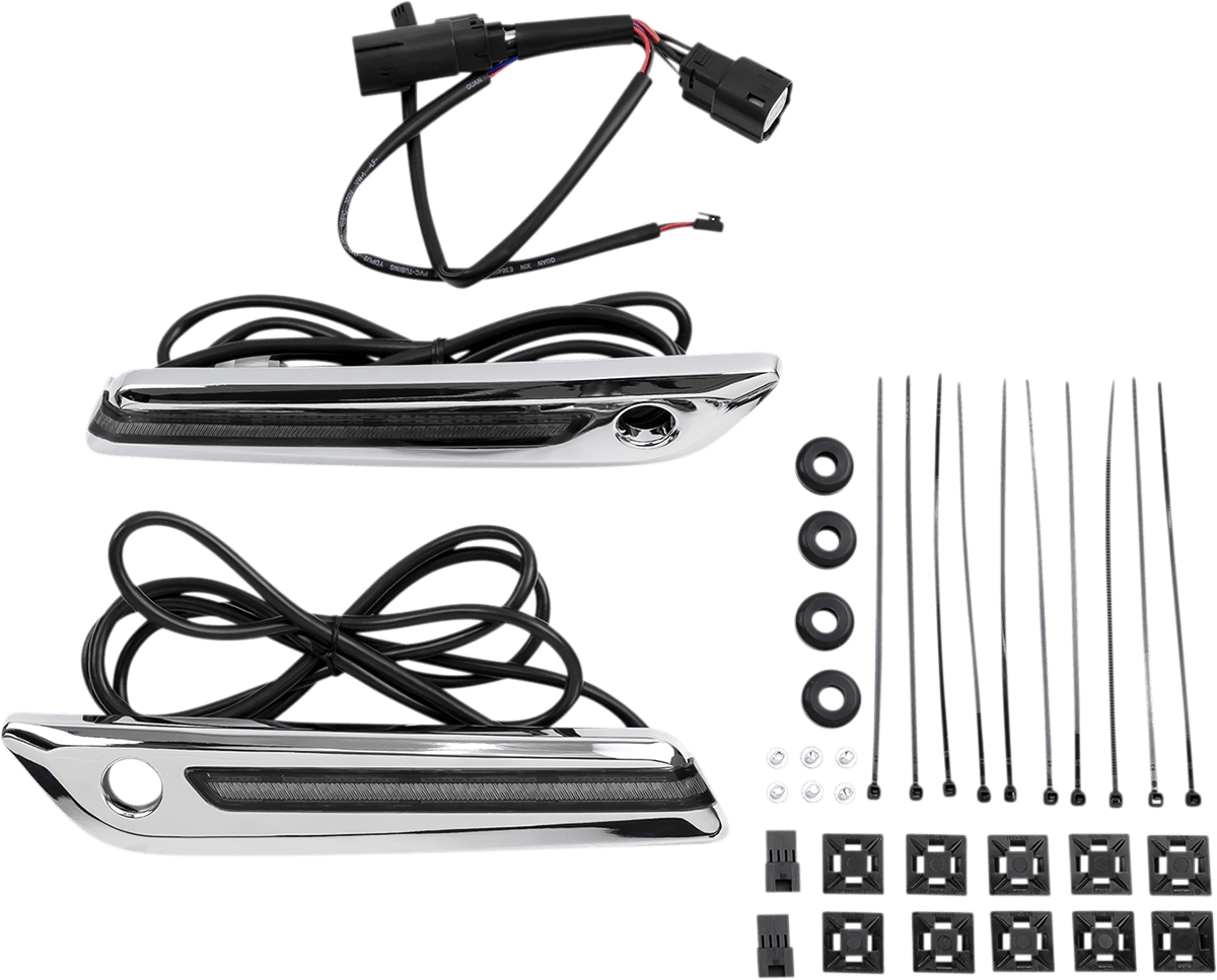 LED Saddlebag Hinge Covers