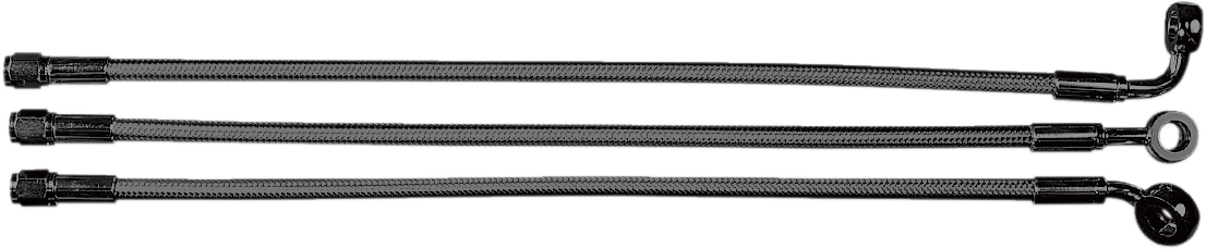 Alternate Length Designer Series Braided Non-ABS Front Upper Brake Line Kit