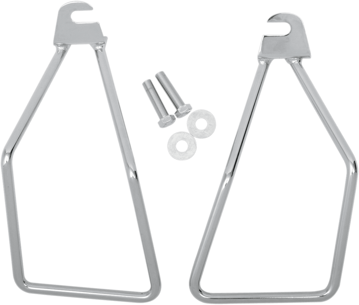 Chrome Saddlebag Support Brackets