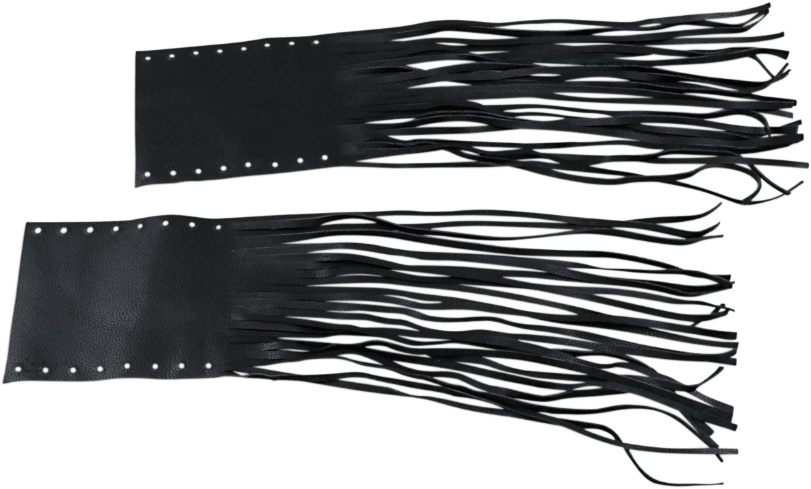 Fringed Leather Grip Covers