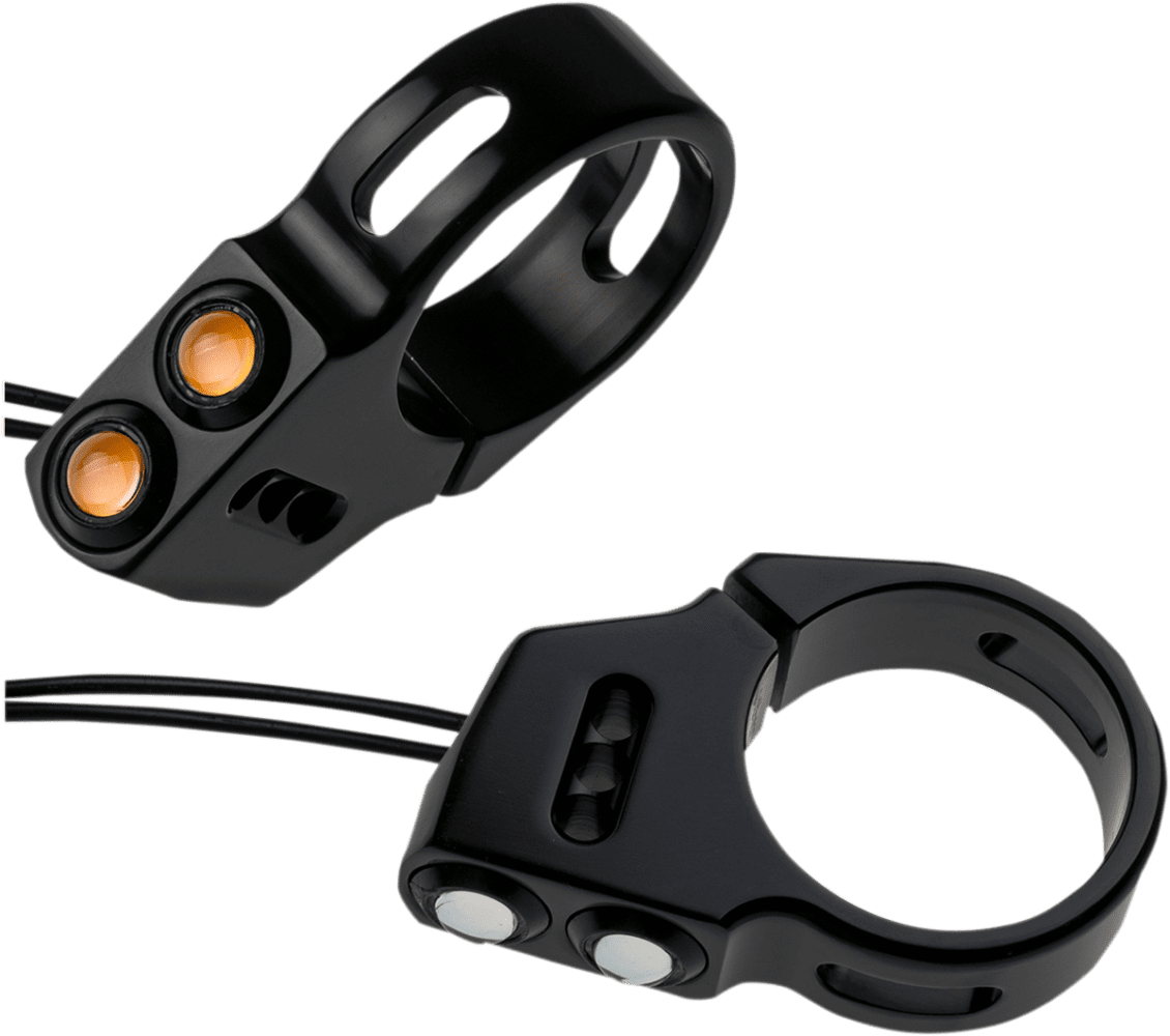 Rat Eye LED Fork Mount Turn Signals