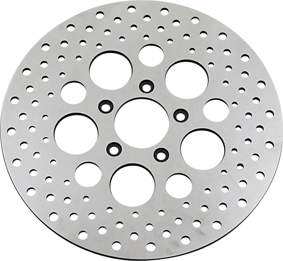 Polished Stainless Steel Drilled Brake Rotor
