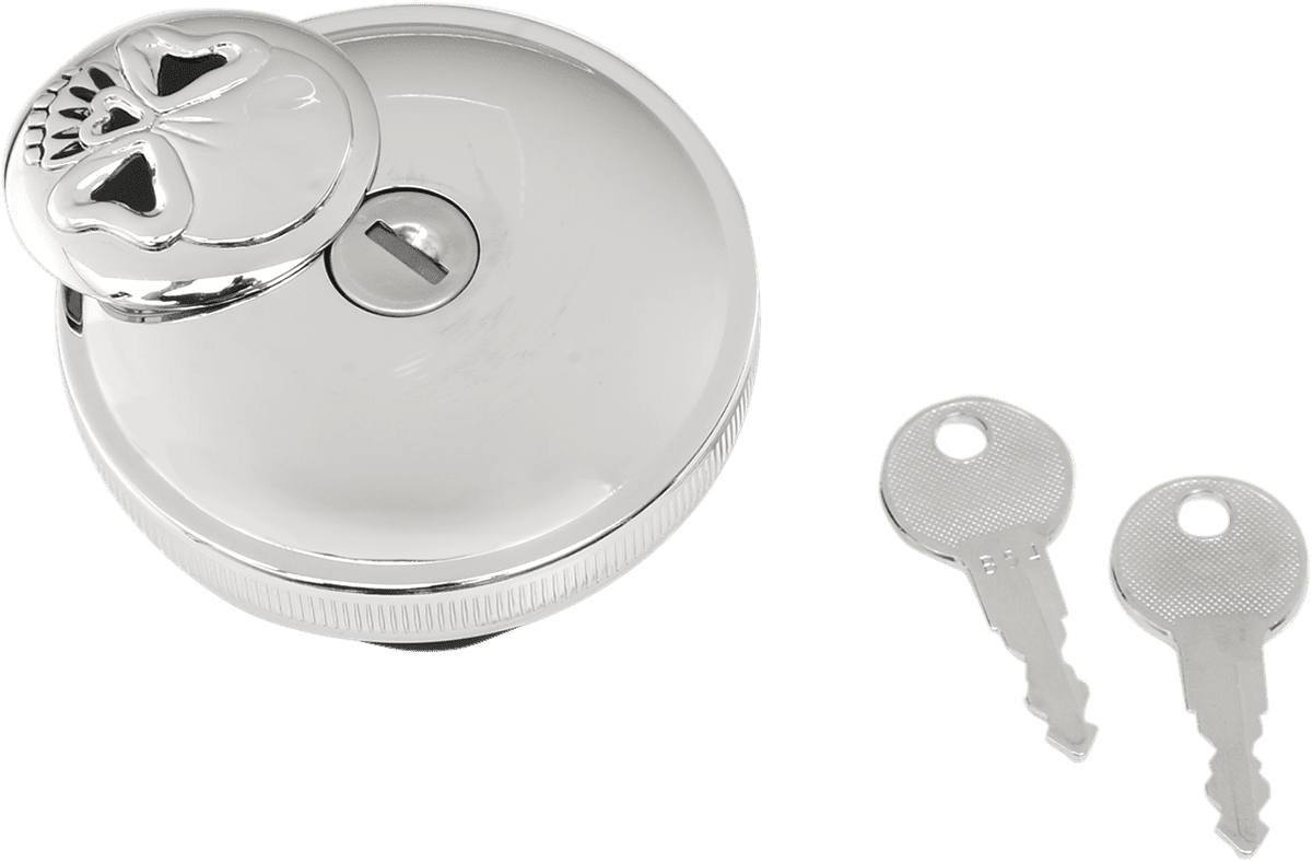 Screw-In Locking Skull Gas Cap