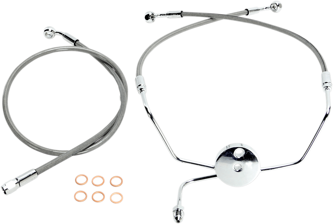 XR Stainless Extreme Response Front DOT Brakeline Kit