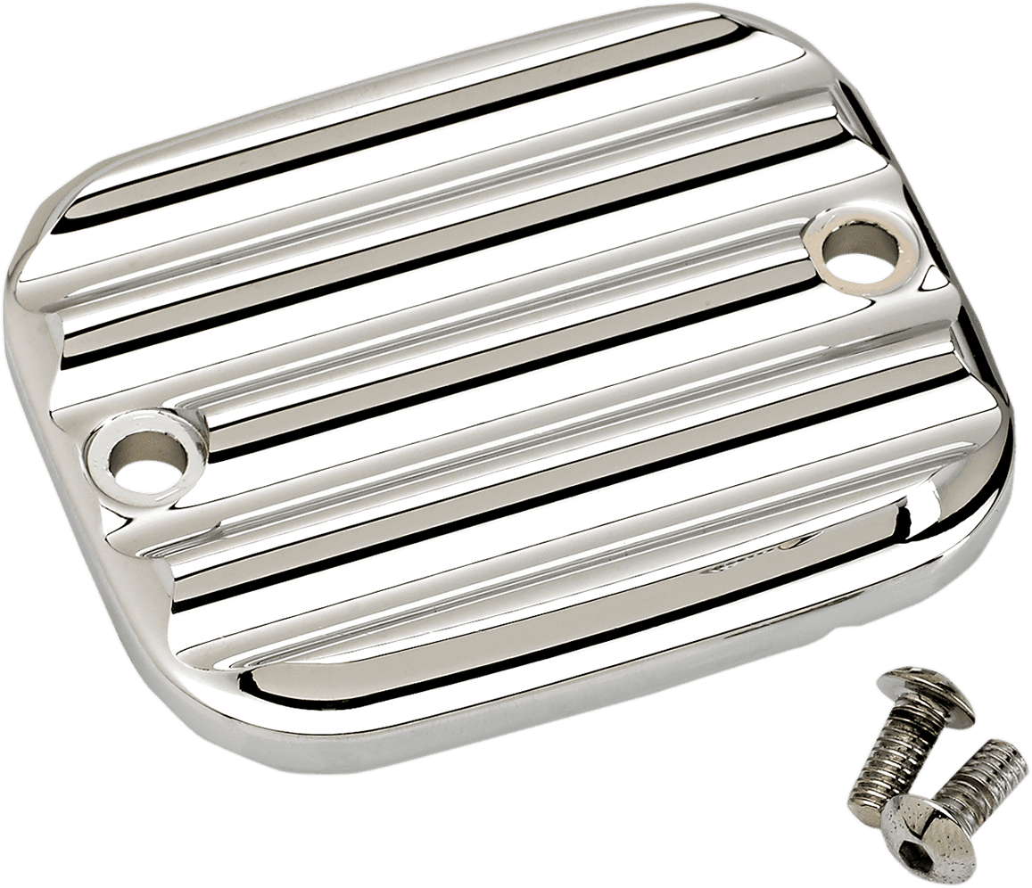 Front Brake Master Cylinder Cover — Finned