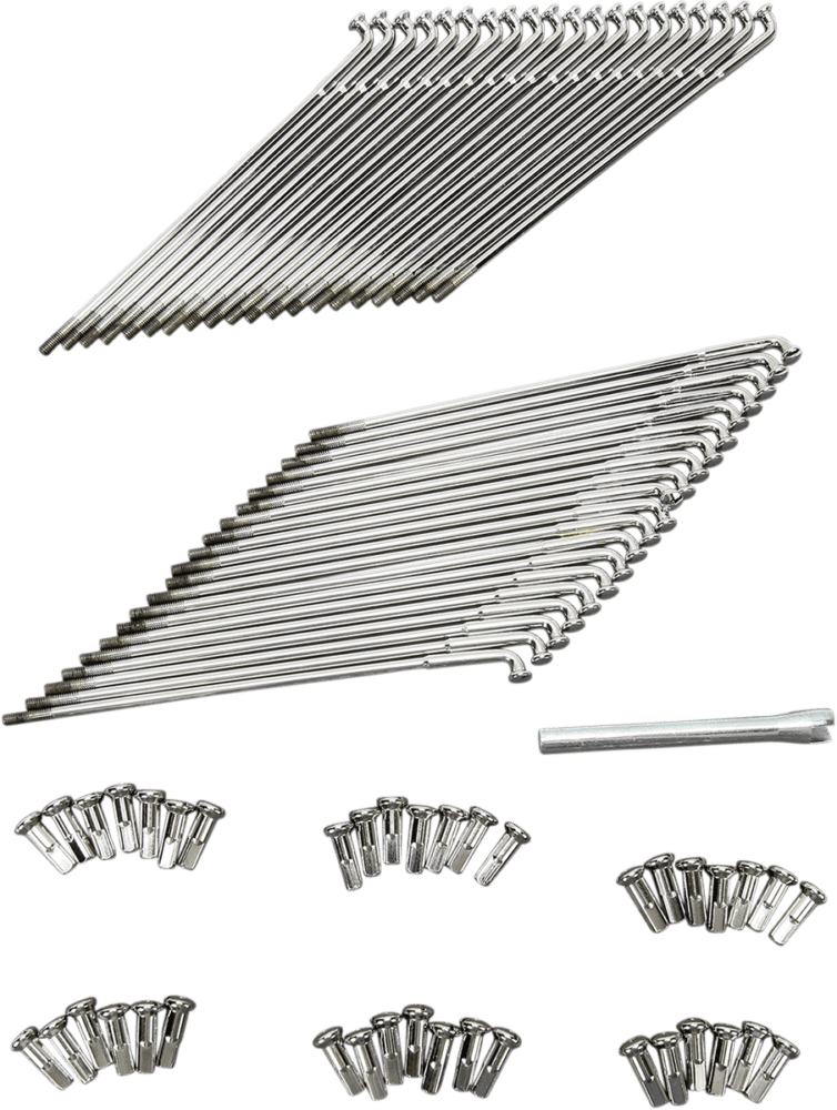 Chrome and Stainless Steel Spoke Set