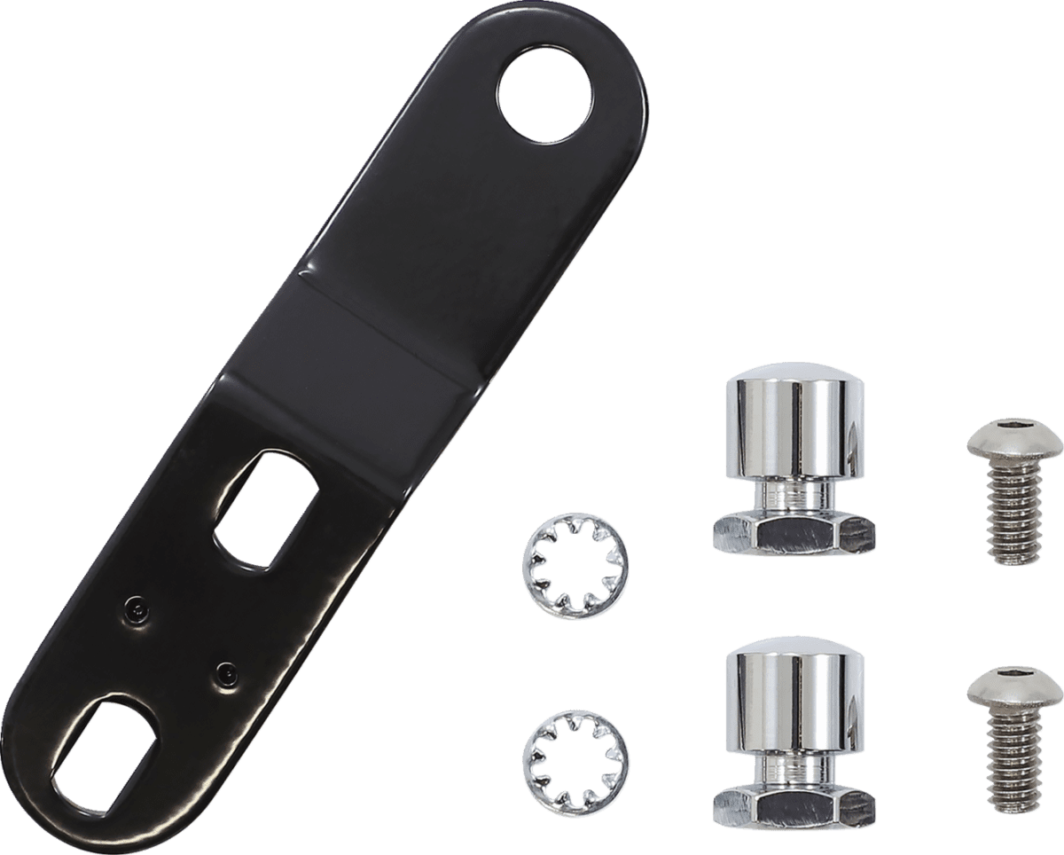 Bare Bones Series Pillion Pad — White Piping