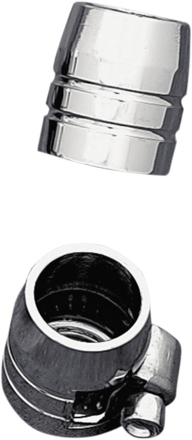 Grooved Chrome Hose End with Clamp