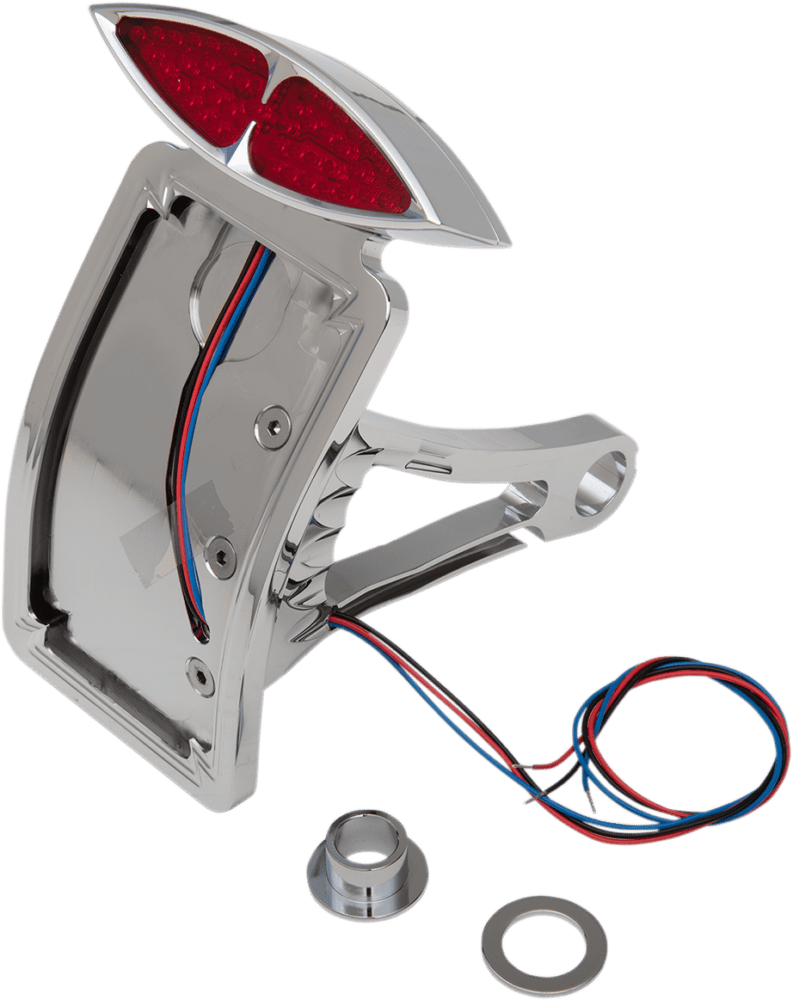 Side-Mount Deco Taillight with License Plate Mount