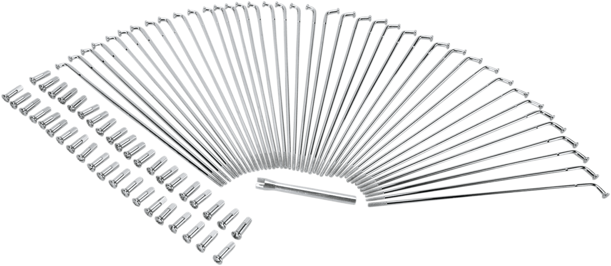 Chrome and Stainless Steel Spoke Set