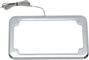 Beveled License Plate with Lights