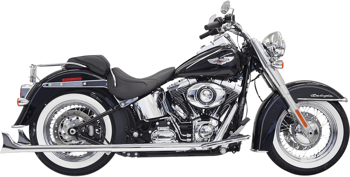 Fishtail True Dual Exhaust System — without Baffles