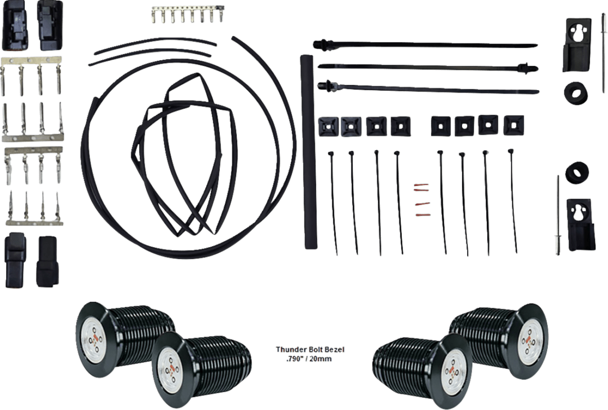 Bag Bolts Taillight Kit with Thunder Bolts