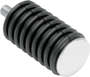 Chrome Footpegs with Rubber Sleeves — Each