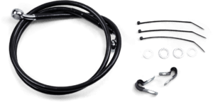 Extended Length Black Vinyl Brake Line Kit