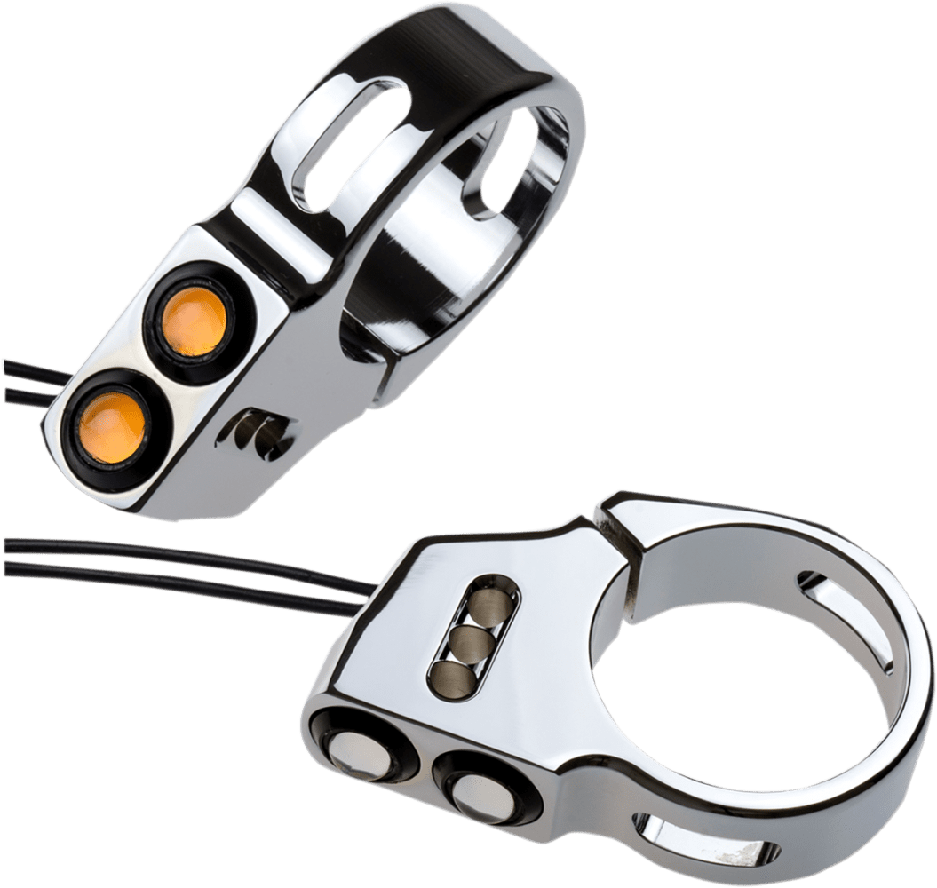 Rat Eye LED Fork Mount Turn Signals