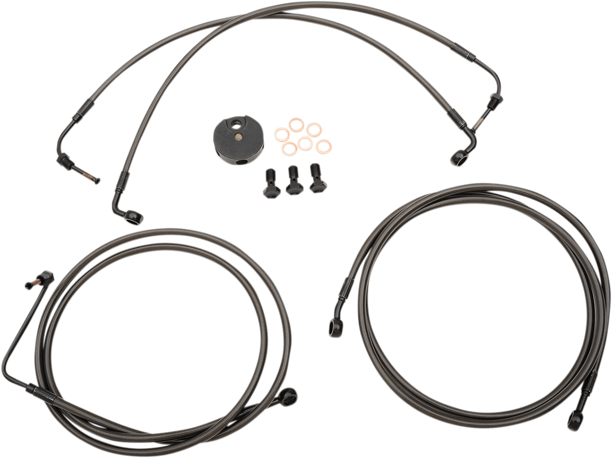 Midnight Braided Brake Line Kit