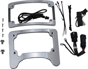 Turn Signal Eliminator with Tri Radius Illuminated Plate Frame