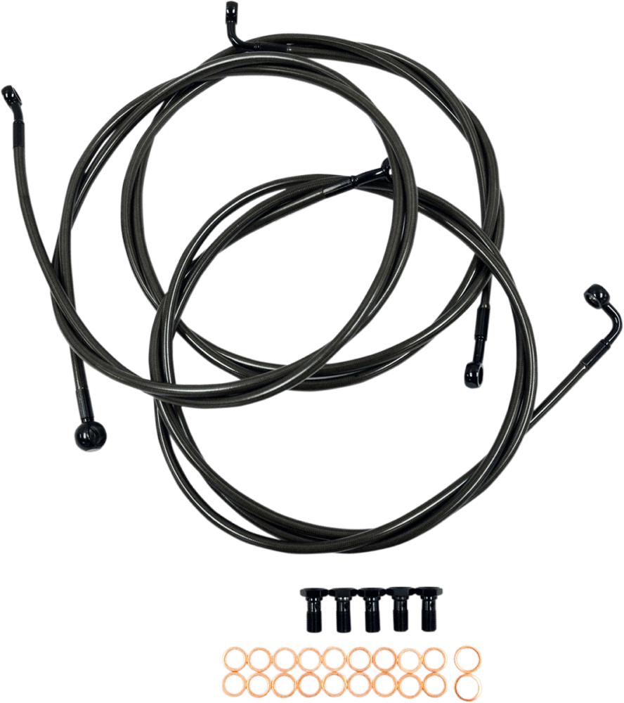 Midnight Braided Brake Line Kit