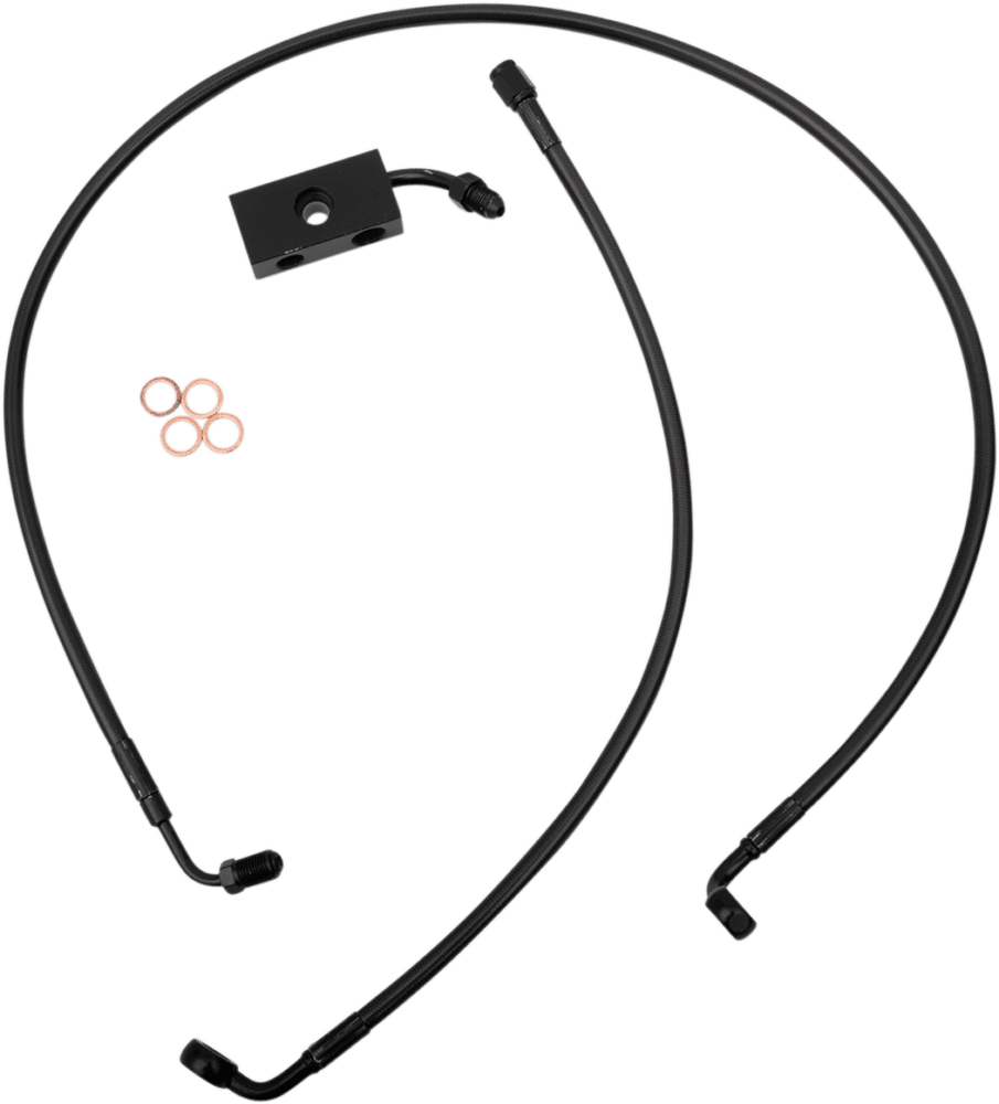 Midnight Braided Brake Line Kit