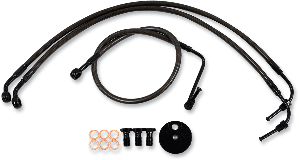 Midnight Braided Brake Line Kit
