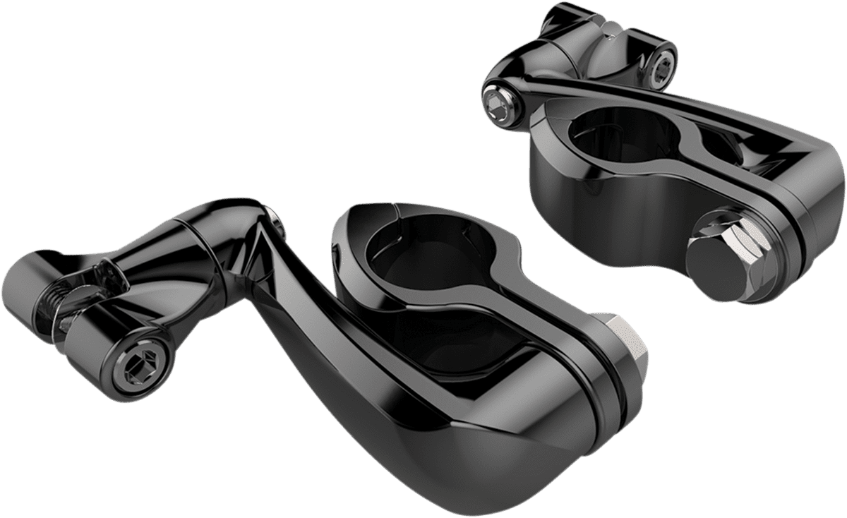 Engine Guard Highway Peg Hingeless Mounting Clamp Kit