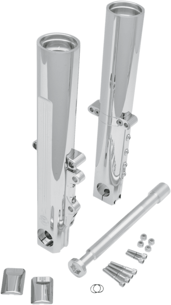 Fork Leg Kit for Stock or PM Calipers — Chrome