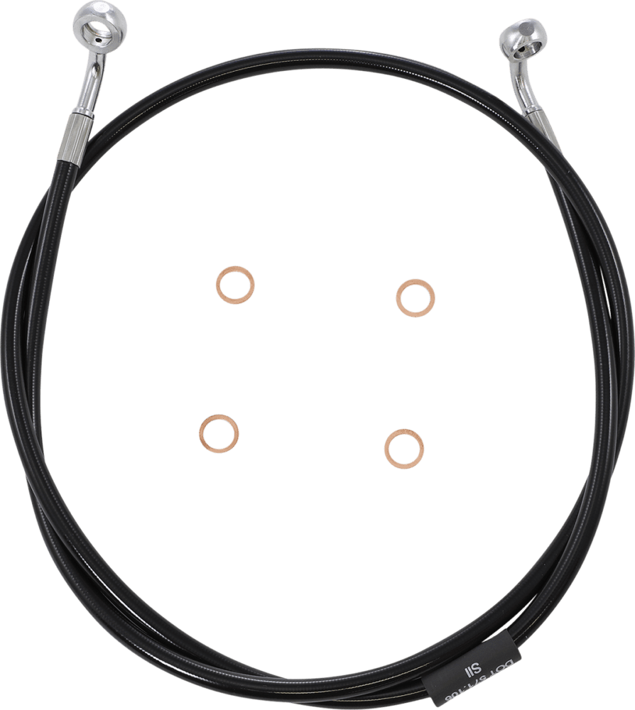 Black Braided Brake Line Kit