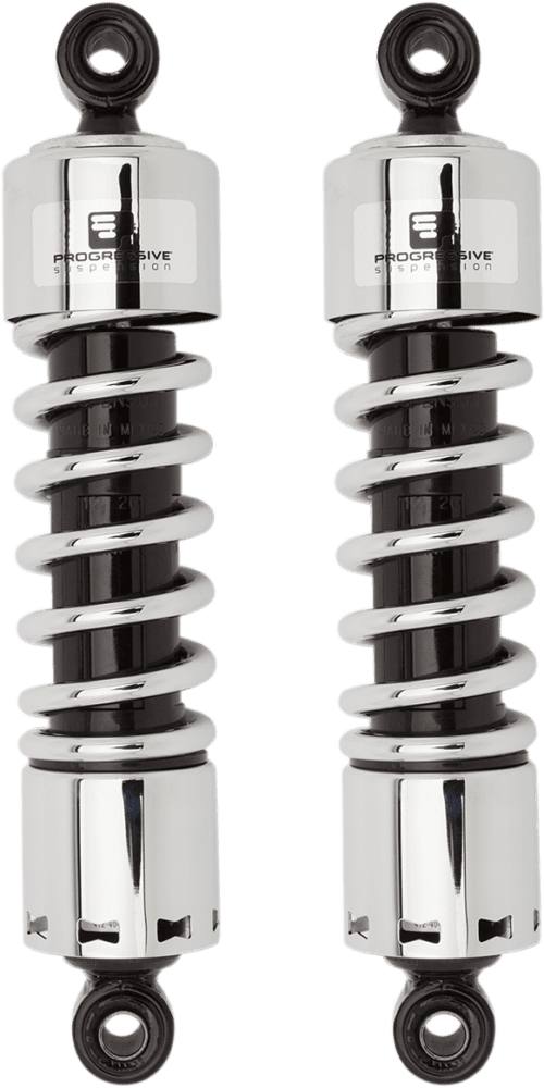 412 Series Shocks — Black/Chrome