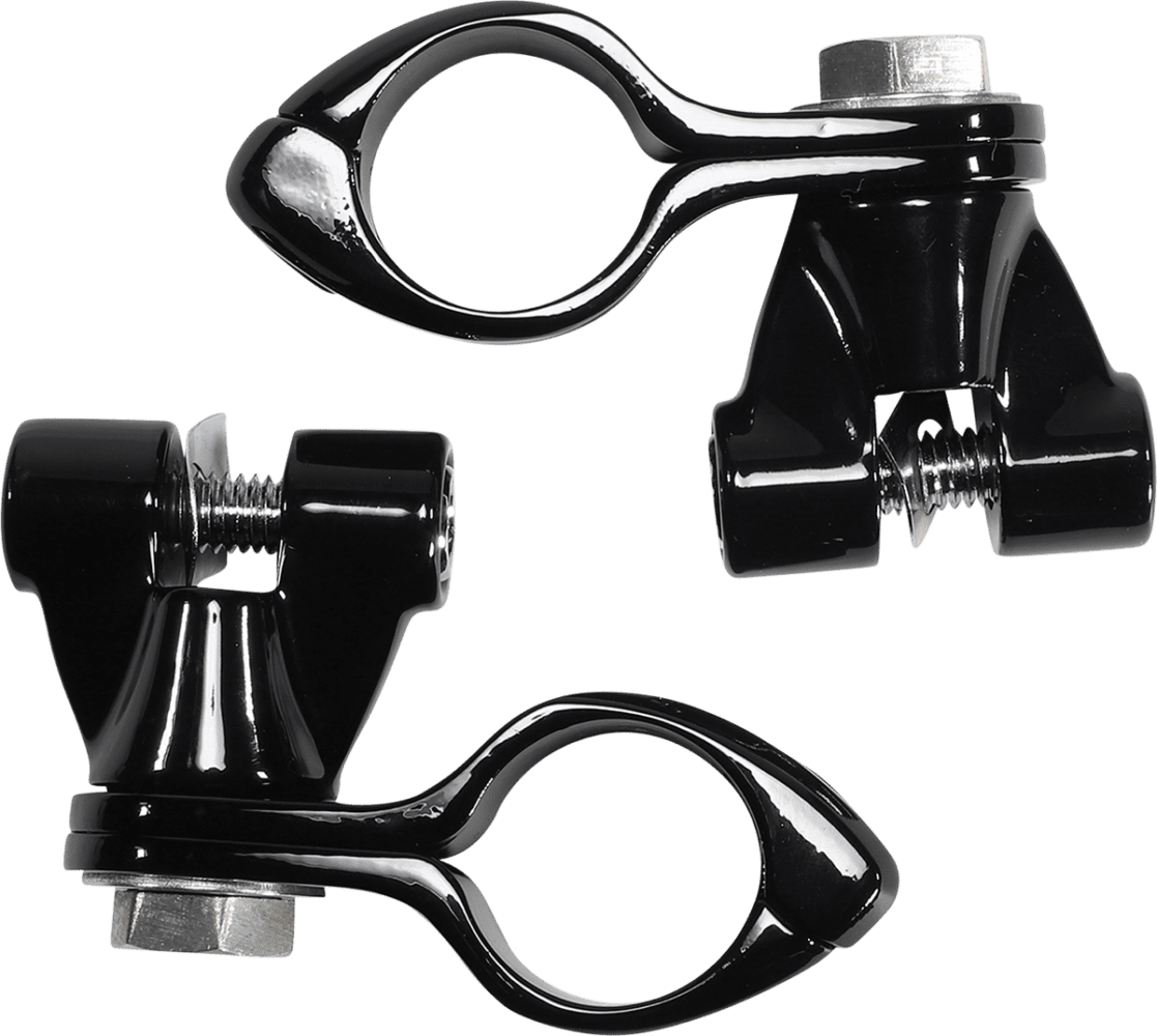 Engine Guard Highway Peg Hingeless Mounting Clamp Kit